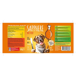 Sapphere Kümes Hayvanlı Yetişkin Köpek Konservesi 24 Adet 400 Gr - Thumbnail
