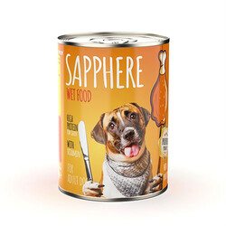 Sapphere - Sapphere Kümes Hayvanlı Yetişkin Köpek Konservesi 400 Gr 