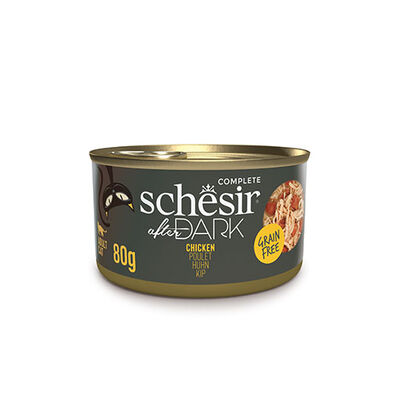 Schesir After Dark Sos İçinde Tavuk Etli Tahılsız Yetişkin Kedi Konservesi 12 Adet 80 Gr 