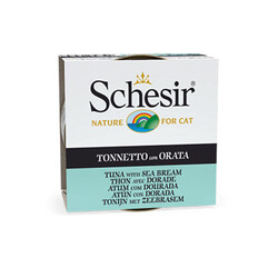 Schesir - Schesir Jelly Ton Balıklı ve Çipuralı Yetişkin Kedi Konservesi 6 Adet 85 Gr 