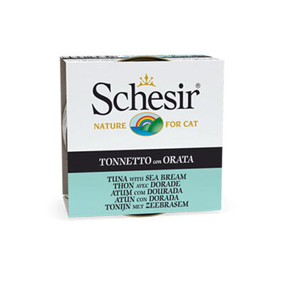 Schesir Jelly Ton Balıklı ve Çipuralı Yetişkin Kedi Konservesi 6 Adet 85 Gr 