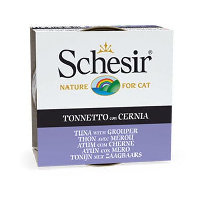 Schesir Jelly Ton ve Orfoz Balıklı Yetişkin Kedi Konservesi 6 Adet 85 Gr 