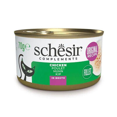 Schesir Tavuk Fileto Yetişkin Kedi Konservesi 6 Adet 70 Gr 