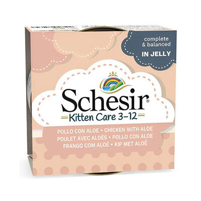 Schesir Tavuklu ve Aloe Veralı Yavru Kedi Konservesi 6 Adet 85 Gr 