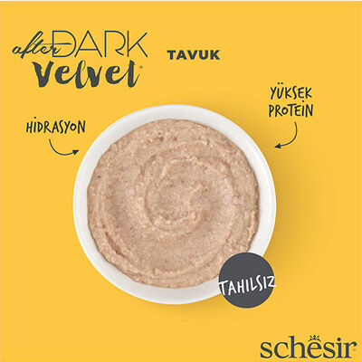Schesir After Dark Pouch Tavuklu Tahılsız Yetişkin Kedi Konservesi 80 Gr 