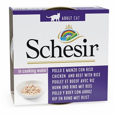 Schesir Tavuklu ve Sığır Etli Yetişkin Kedi Konservesi 85 Gr 