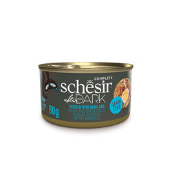 Schesir After Dark Sos İçinde Tavuklu ve Bıldırcın Yumurtalı Tahılsız Yetişkin Kedi Konservesi 80 Gr - Thumbnail