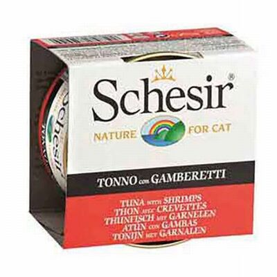 Schesir Ton Balıklı ve Karidesli Jelly Yetişkin Kedi Konservesi 85 Gr 