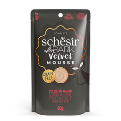 Schesir After Dark Pouch Tavuklu ve Sığır Etli Tahılsız Yetişkin Kedi Konservesi 80 Gr - Thumbnail