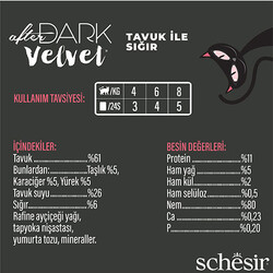 Schesir After Dark Pouch Tavuklu ve Sığır Etli Tahılsız Yetişkin Kedi Konservesi 80 Gr - Thumbnail