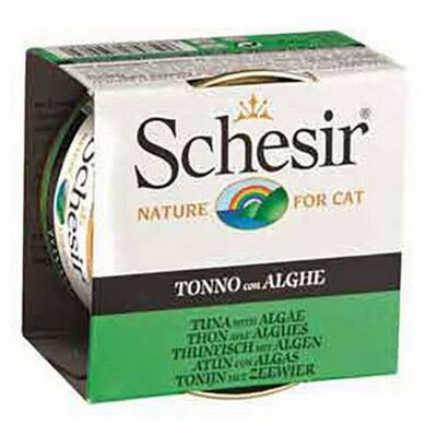 Schesir Ton Balıklı ve Yosunlu Jelly Yetişkin Kedi Konservesi 85 Gr 