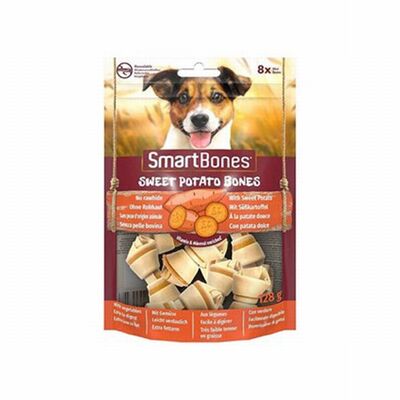 SmartBones Tavuklu Tatlı Patatesli Mini Düğüm Kemik Köpek Ödülü 8'li 128 Gr 