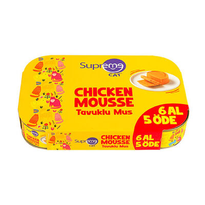 Supreme Cat Mousse Tavuklu Yetişkin Kedi Konservesi 85 Gr 6 Al 5 Öde 