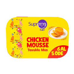 Supreme Cat Mousse Tavuklu Yetişkin Kedi Konservesi 85 Gr 6 Al 5 Öde - Thumbnail