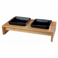Trixie - Trixie İkili Seramik Kedi Köpek Mama Su Kabı 2x0,2 Lt 28x5x15 Cm 