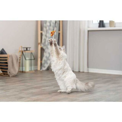 Trixie Kedi Otlu Peluş Balık Kedi Oltası 46 Cm 