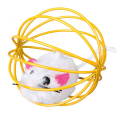 Trixie Top İçinde Peluş Fare Kedi Oyuncağı 6 Cm - Thumbnail