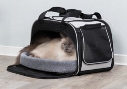Trixie Kedi Taşıma Çantası ve Yatağı 29x31x49 Cm Siyah Gri - Thumbnail