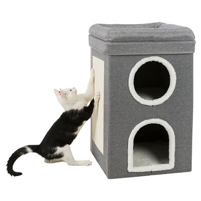 Trixie Kedi Tırmalama ve Oyun Evi 64 Cm Gri 