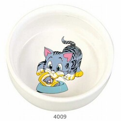 Trixie - Trixie Kitten Kedi Seramik Mama Su Kabı 0,3 Lt 11 Cm 