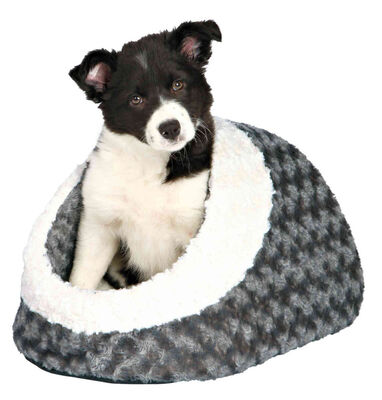 Trixie Peluş Kedi ve Küçük Irk Köpek Yatağı 35x26x41 Cm Gri Bej