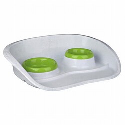 Trixie - Trixie Plastik İkili Kedi Köpek Mama Su Kabı Seti 0,25 Lt 9 Cm 0,3 Lt 11 Cm 