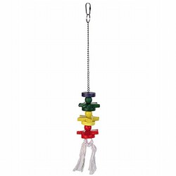 Trixie - Trixie Renkli Tahta Papağan Oyuncağı 30 Cm 