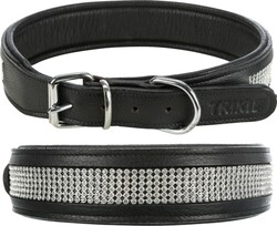 Trixie Taşlı Deri Köpek Boyun Tasması 57-66 Cm 40 Mm L-XL Siyah - Thumbnail