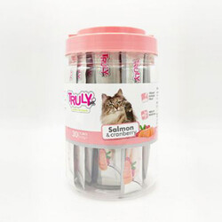 Truly - Truly Somonlu ve Kızılcıklı Sıvı Kedi Ödül Maması 14 Gr 30'lu 