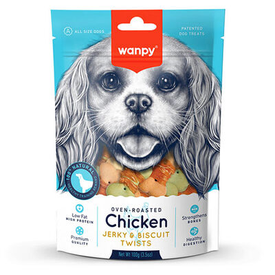 Wanpy Oven Roasted Doğal Tavuk Sargılı Bisküvili Köpek Ödülü 100 Gr 