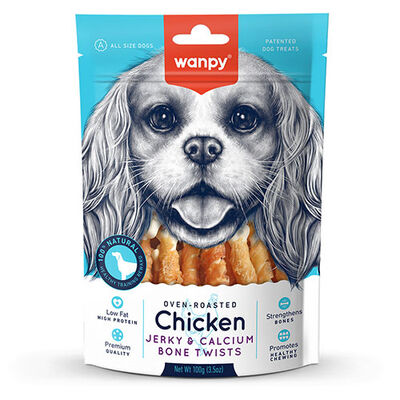 Wanpy Oven Roasted Kalsiyumlu Gerçek Tavuk Sargılı Köpek Ödülü 100 Gr 