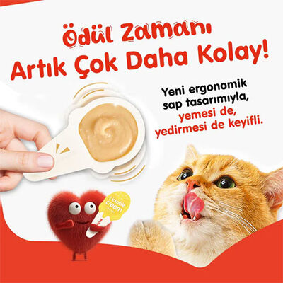 Wanpy Tavuklu Kaşık Krema Kedi Ödül Maması 10x16 Gr 