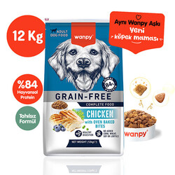 Wanpy - Wanpy With Oven Baked Bites Tavuklu Tahılsız Yetişkin Köpek Maması12 Kg 