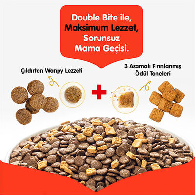 Wanpy With Oven Baked Bites Ton Balıklı Tahılsız Yetişkin Kedi Maması 1,5 Kg 