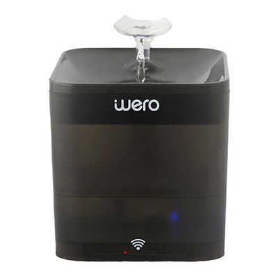 Wero Akıllı Kedi Köpek Su Şelalesi Su Pınarı Su Sebili Otomatik Su Temizleme WiFi Uv 2,2 Lt Siyah 